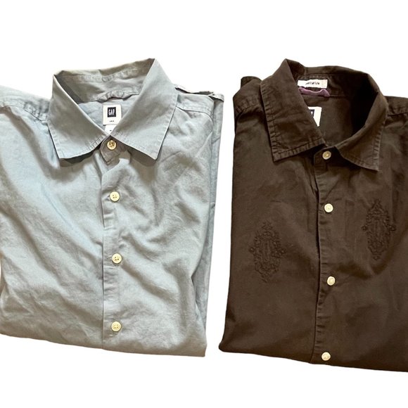 2 Men's Shirts, GAP, Size - M, Good condition - Picture 1 of 10